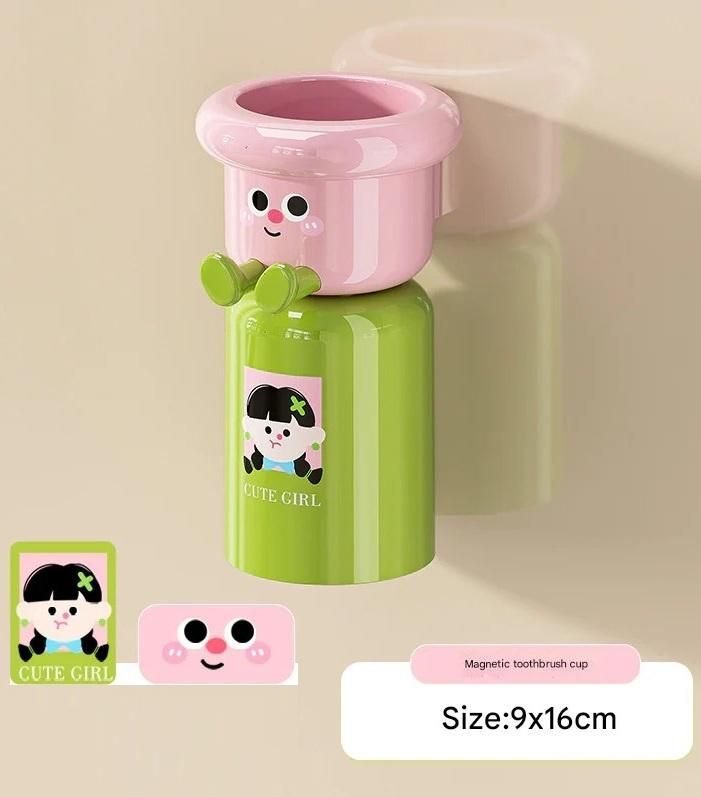 Cute Wall-Mounted Toothpaste & Essentials Dispenser