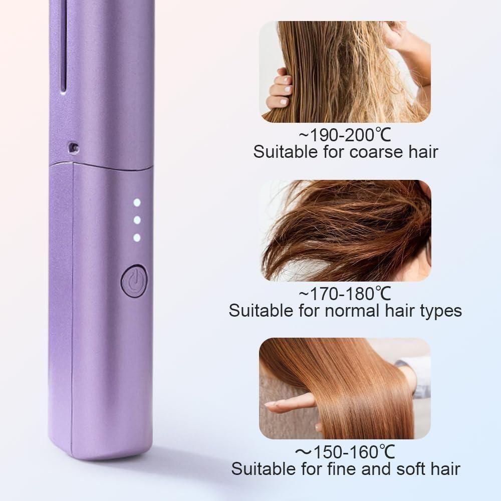 Portable Wireless Hair Straightening Comb – Smooth, Sleek Hair Anytime, Anywhere!