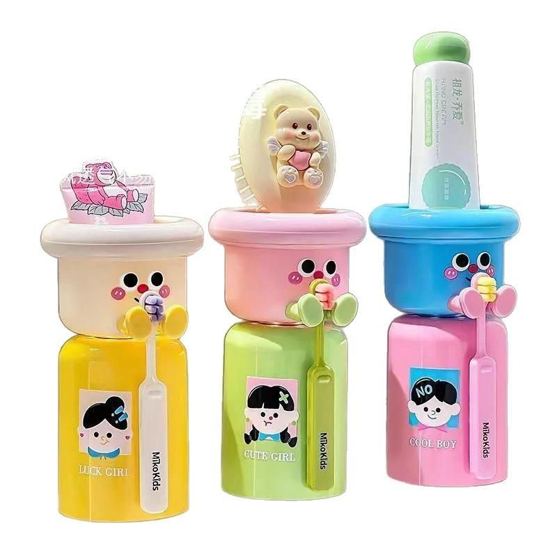 Cute Wall-Mounted Toothpaste & Essentials Dispenser