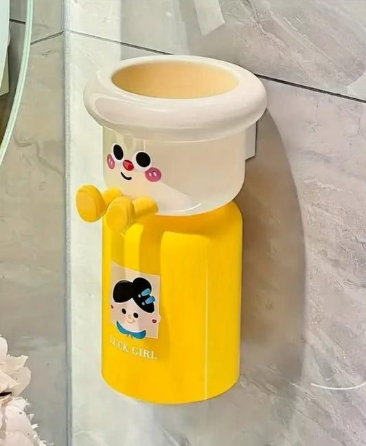 Cute Wall-Mounted Toothpaste & Essentials Dispenser
