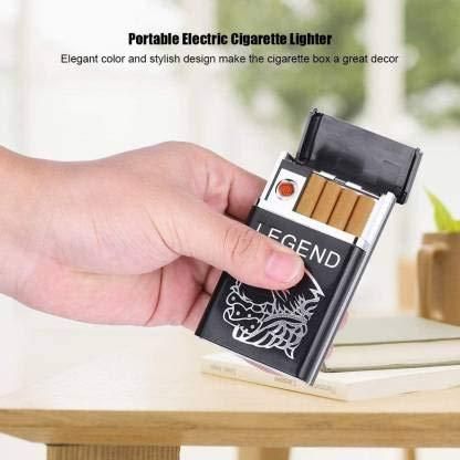 USB Rechargeable Cigarette Case with Electric Lighter