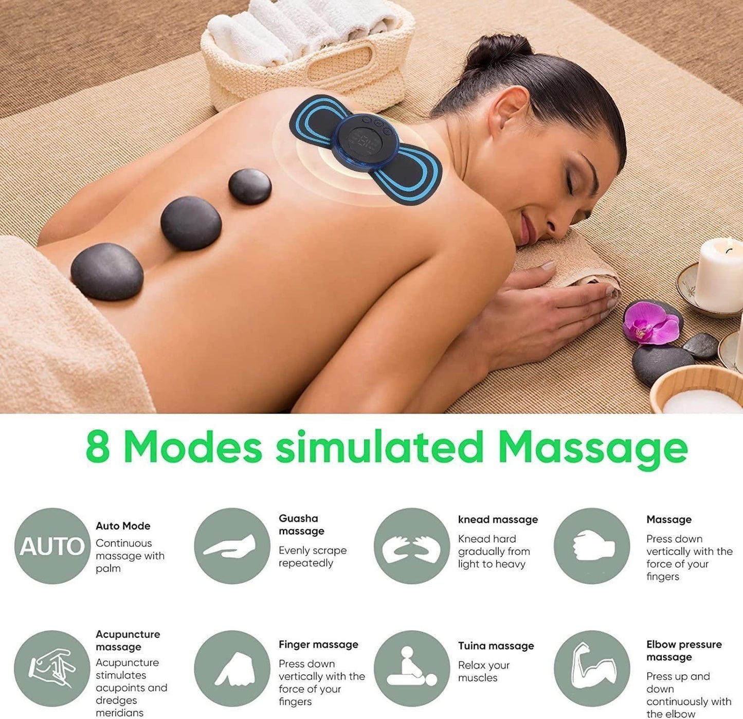 Portable EMS Muscle Massager – Instantly Relieve Pain, Tension &amp; Fatigue!