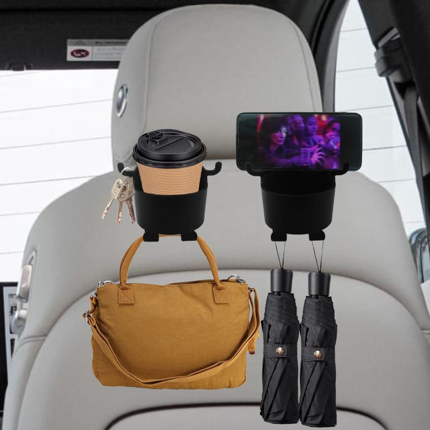 Car Cup Holder & Phone Mount - Pack of 2