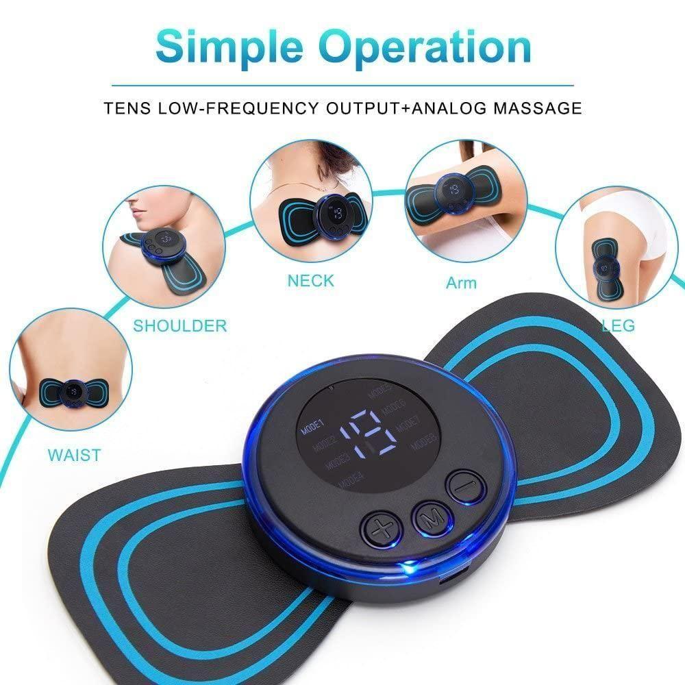 Portable EMS Muscle Massager – Instantly Relieve Pain, Tension &amp; Fatigue!