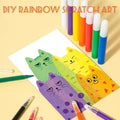 DIY Rainbow Scratch  Dot Art Painting Kits Set for Kids