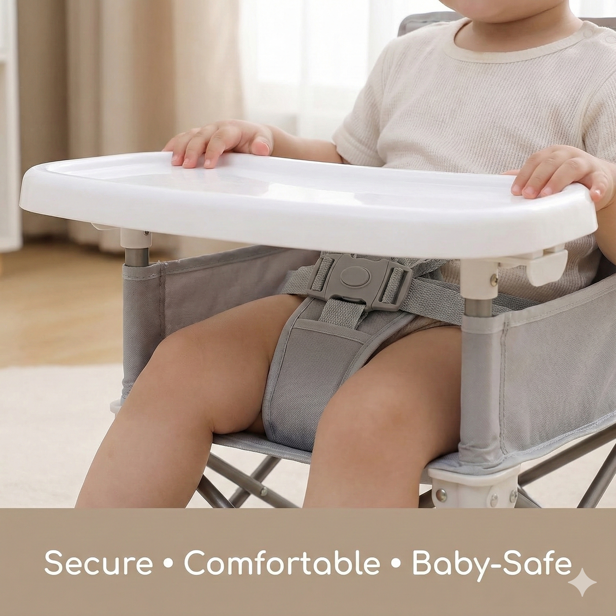 Folding Portable High Chair with Tray