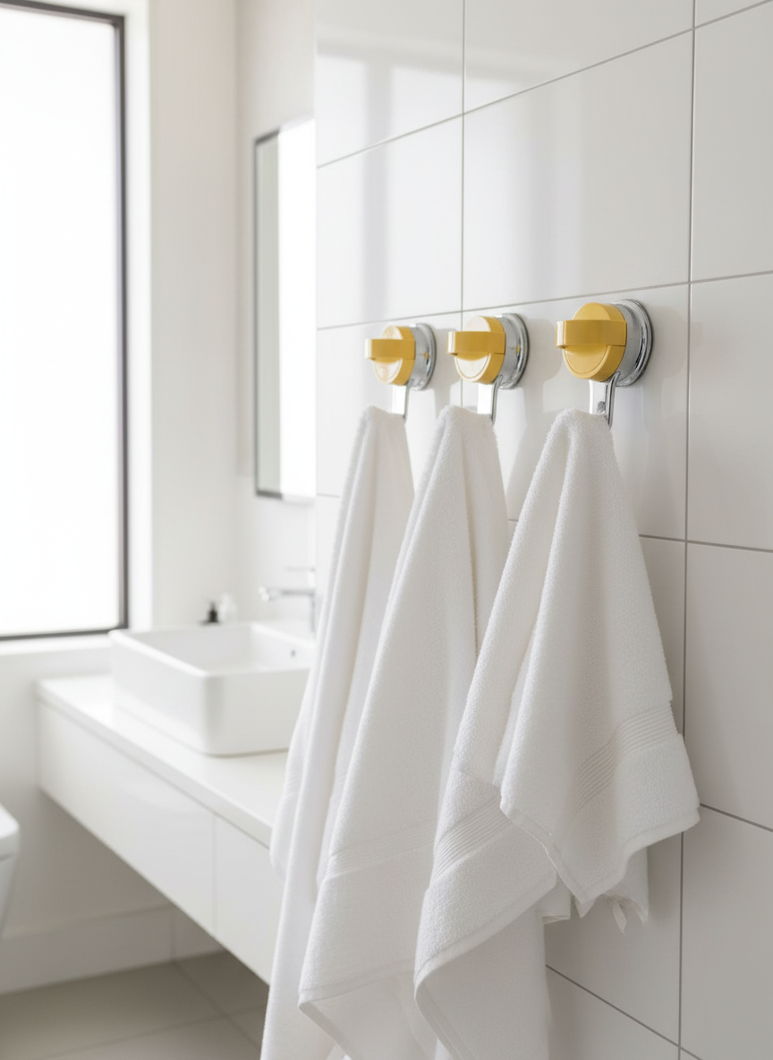 Suction Wall Hooks - Bathroom Lifestyle