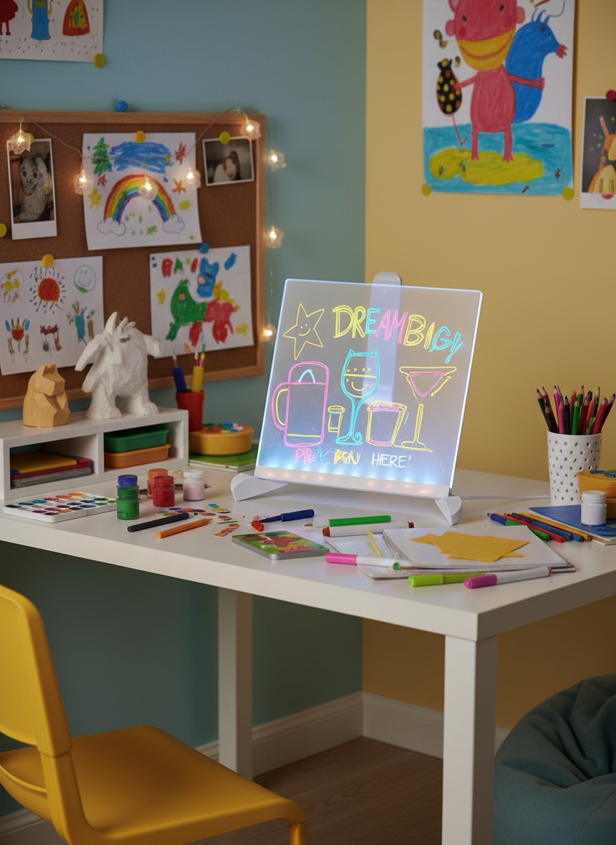 LED Writing Pad with Colorful Messages