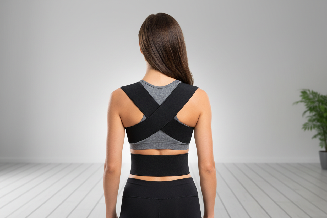 Posture Corrector Belt - In Use